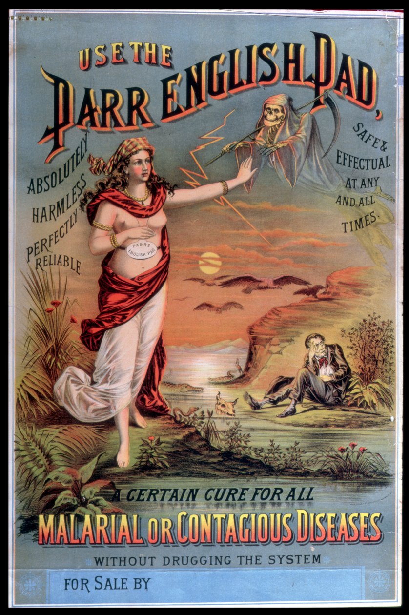 Poster pubblicitario del Parr English Pad da American School
