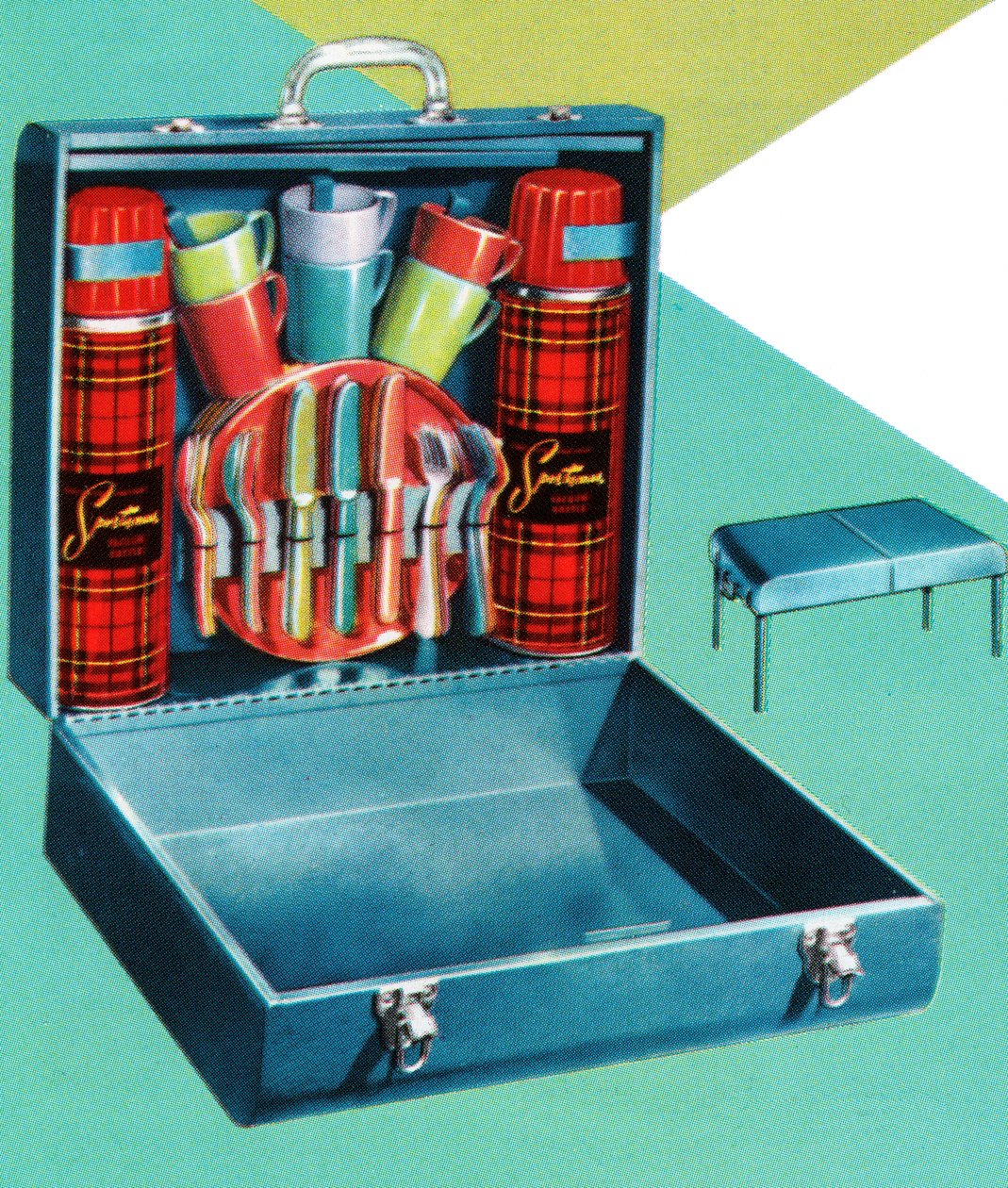 Set da picnic portatile retrò da American School