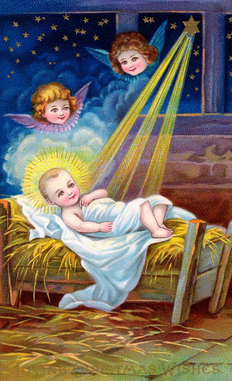 Il Bambino Gesù nella mangiatoia da American School
