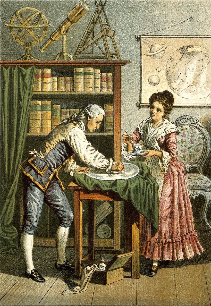 William e Caroline Herschel, pub. 1896 da American School