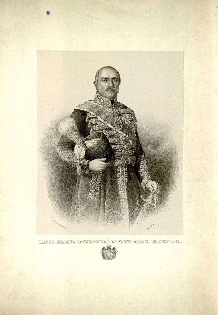 Principe Miloš Obrenović da Anastas Jovanović