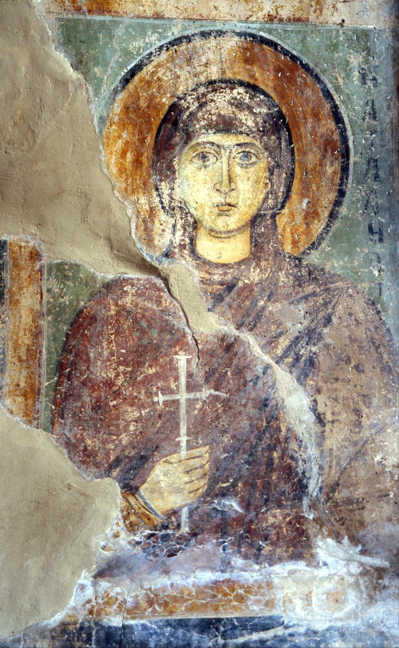 Santa Natalia da Ancient Russian frescos
