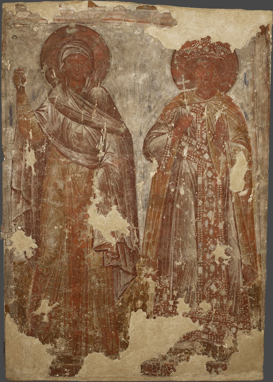 I santi martiri, XIV secolo da Ancient Russian frescos