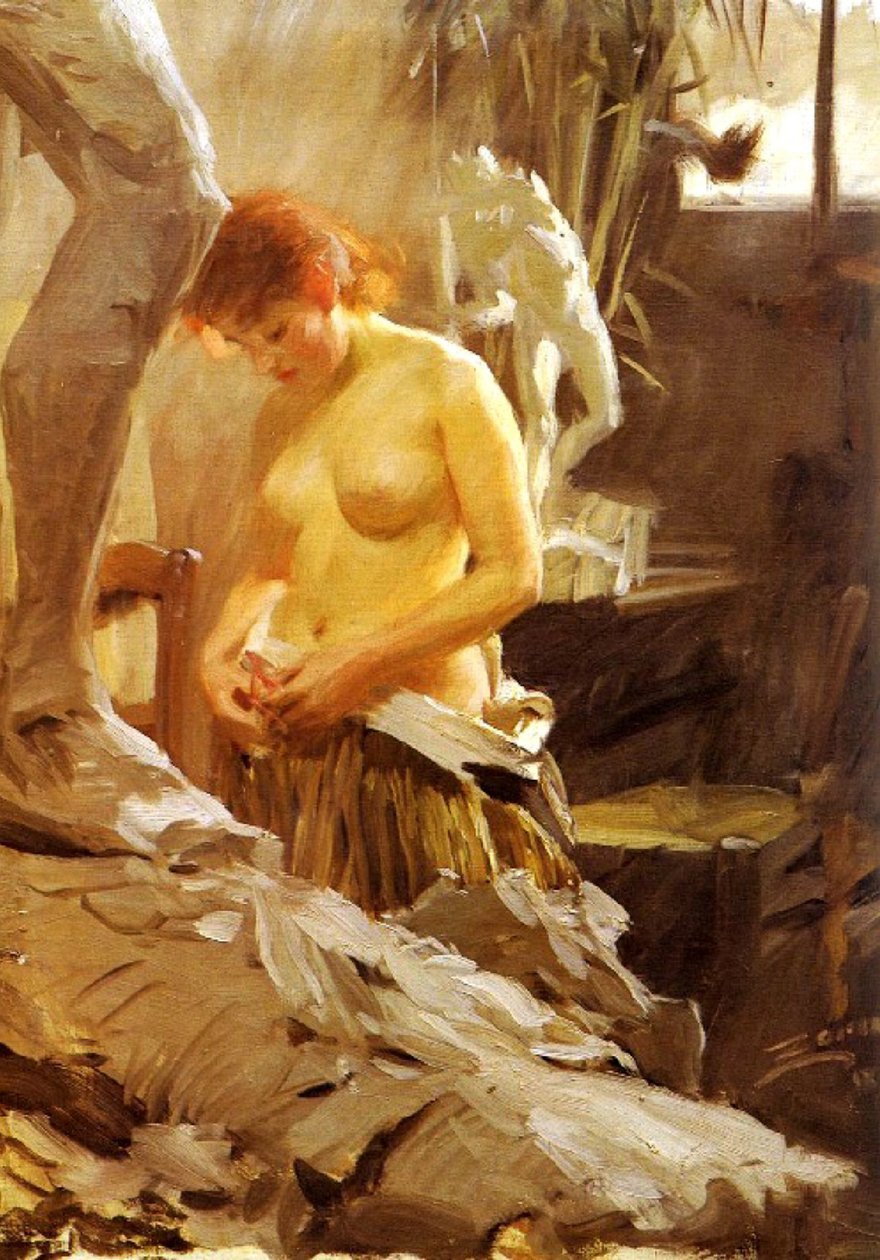 Nello studio di Wikström da Anders Leonard Zorn