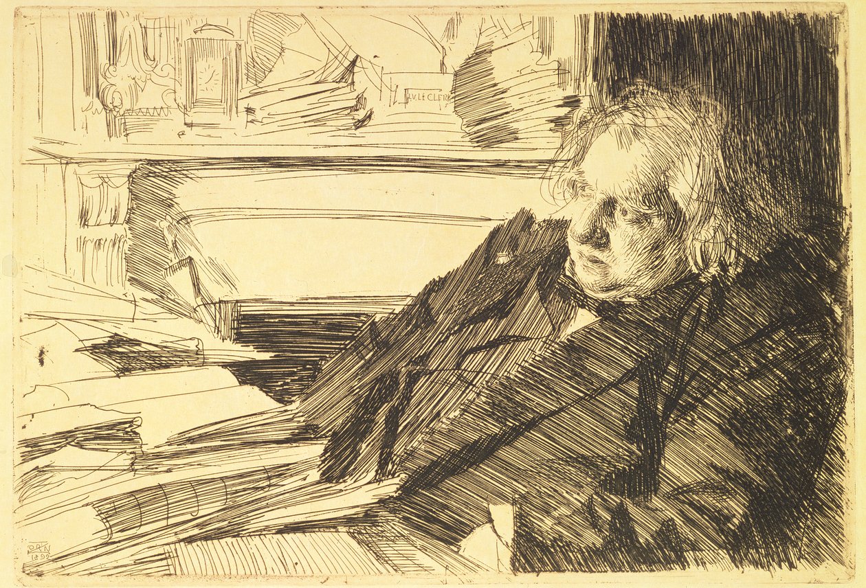 Ritratto di Ernest Renan, 1892 da Anders Leonard Zorn