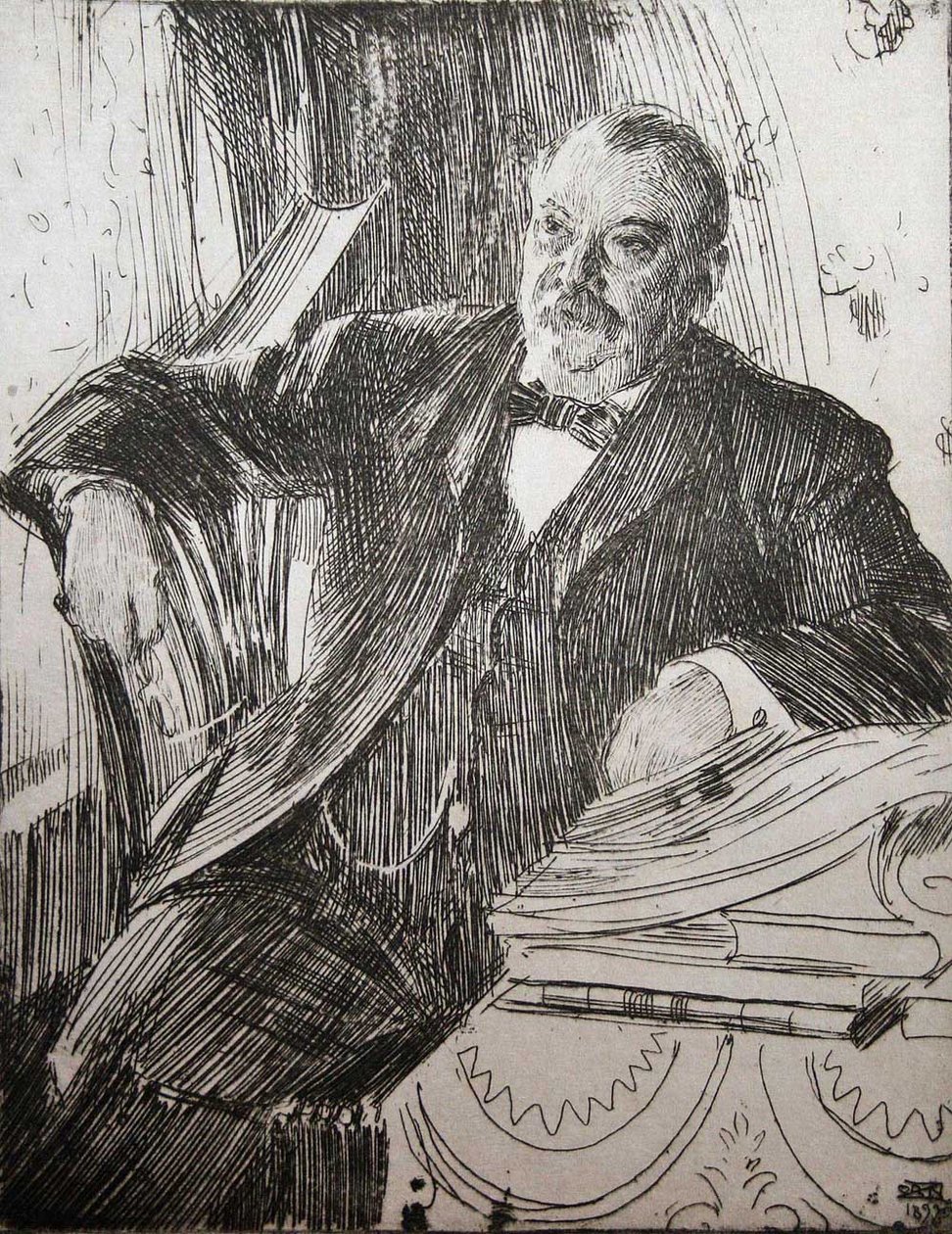 Presidente Grover Cleveland da Anders Leonard Zorn