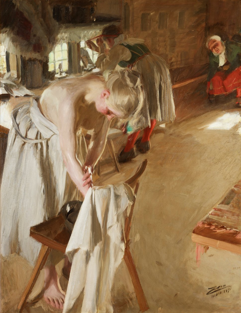 Domenica mattina da Anders Leonard Zorn