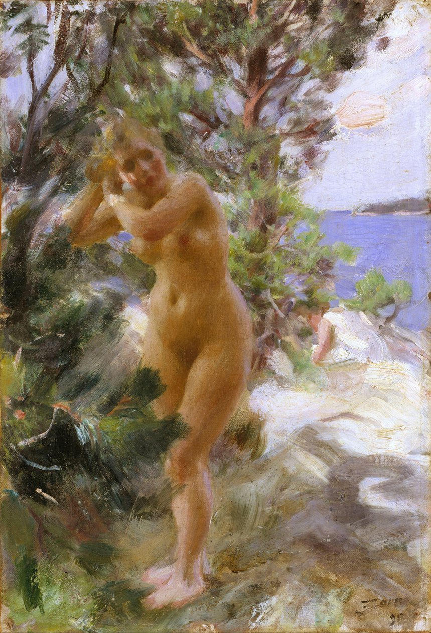 Dopo il bagno da Anders Leonard Zorn