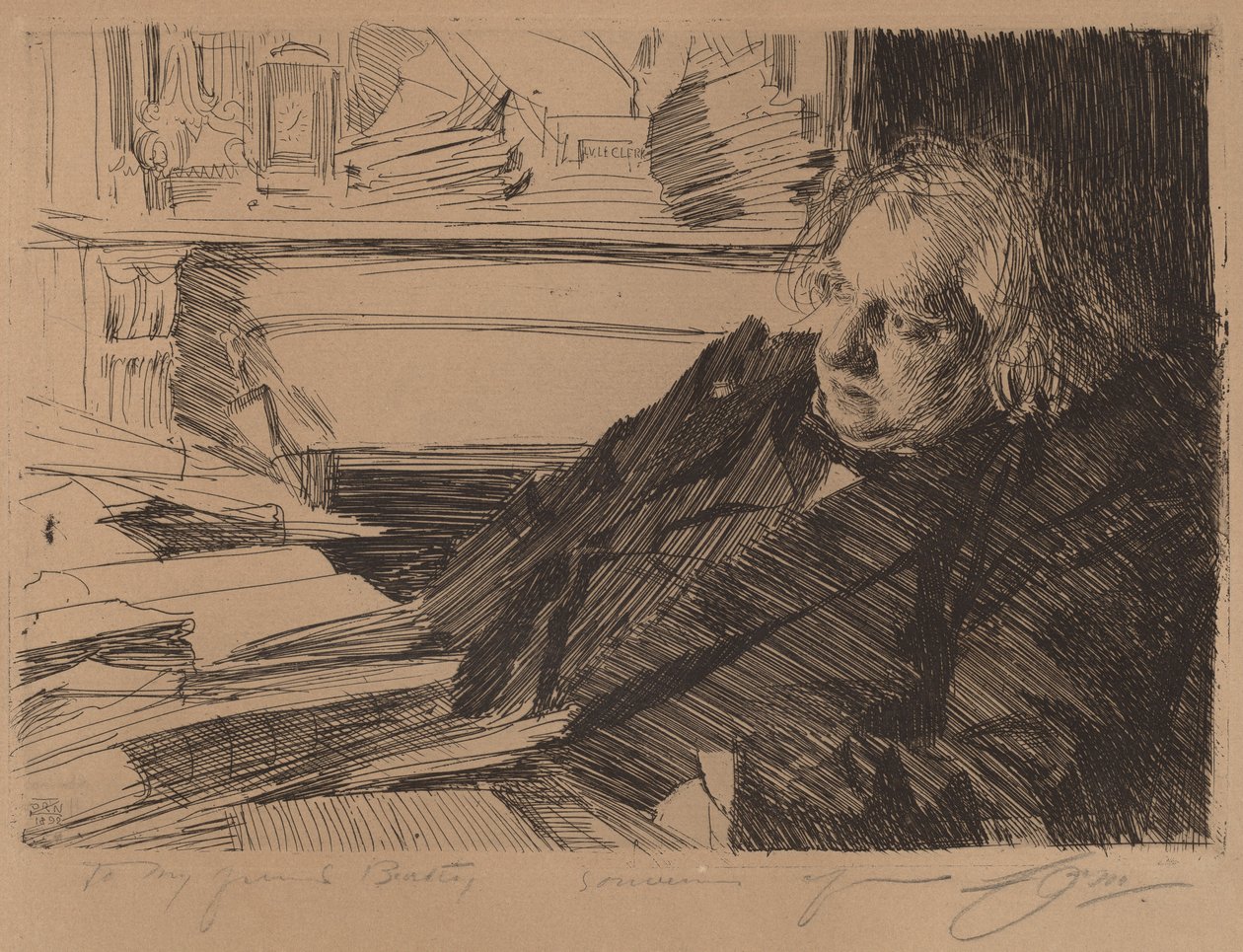 Ernest Renan da Anders Leonard Zorn