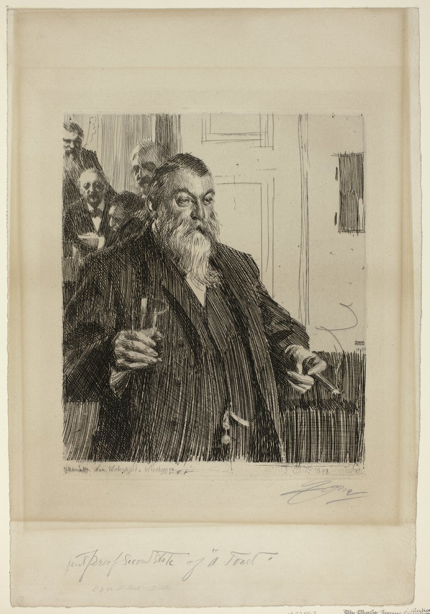 Un Brindisi II da Anders Leonard Zorn