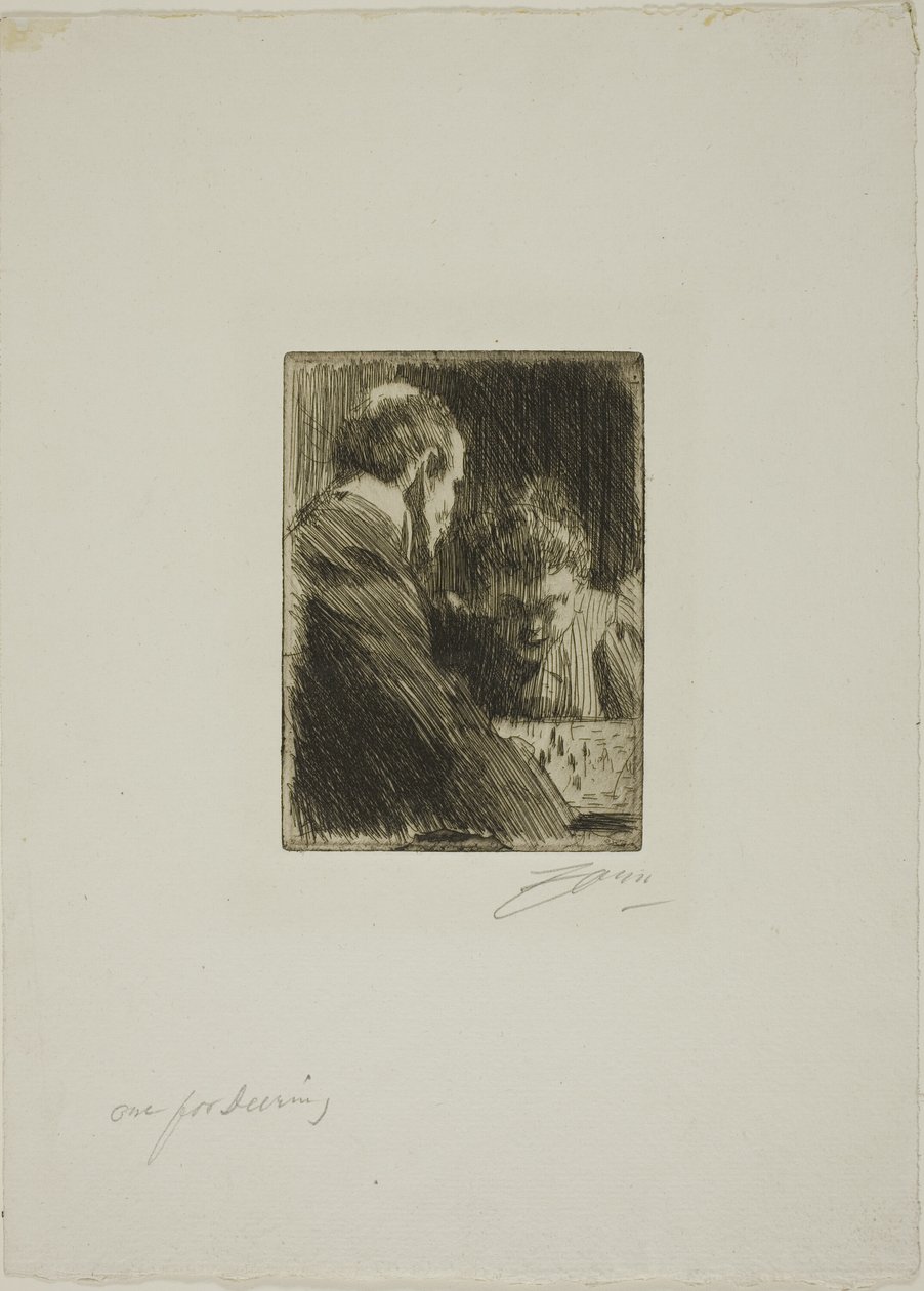 Giocatori di scacchi da Anders Zorn