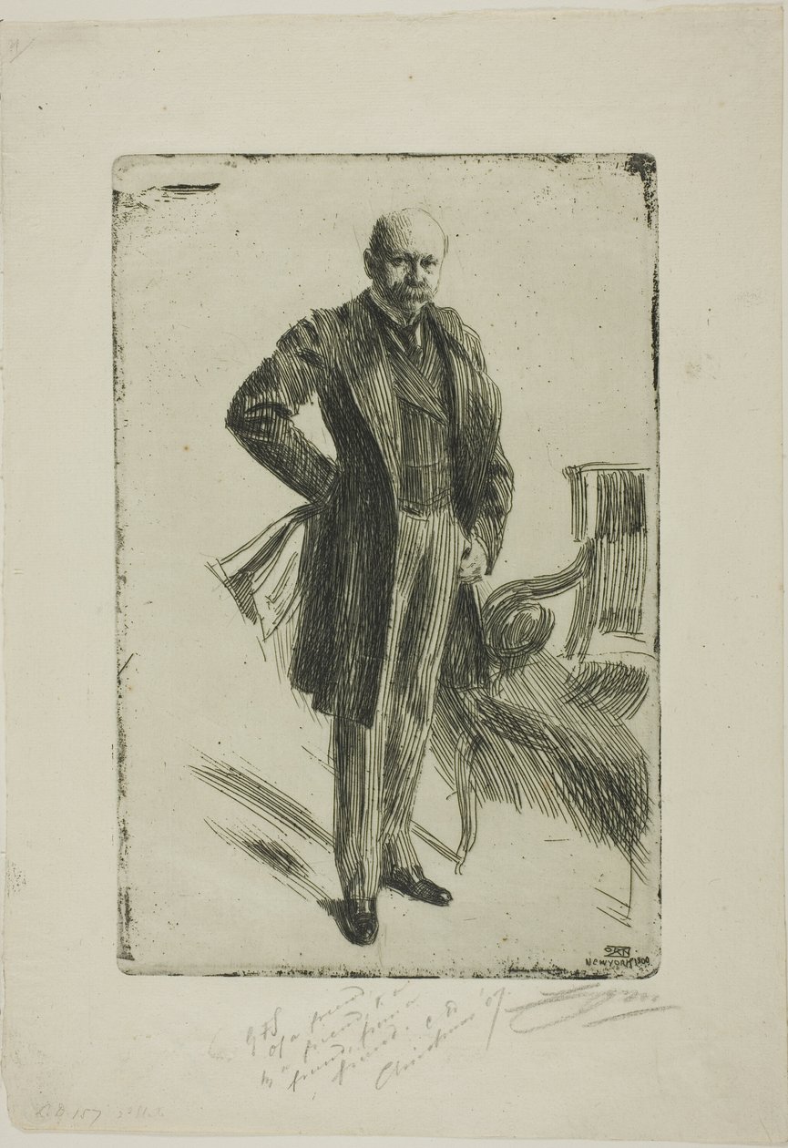 Colonnello Lamont I (intera figura) da Anders Leonard Zorn