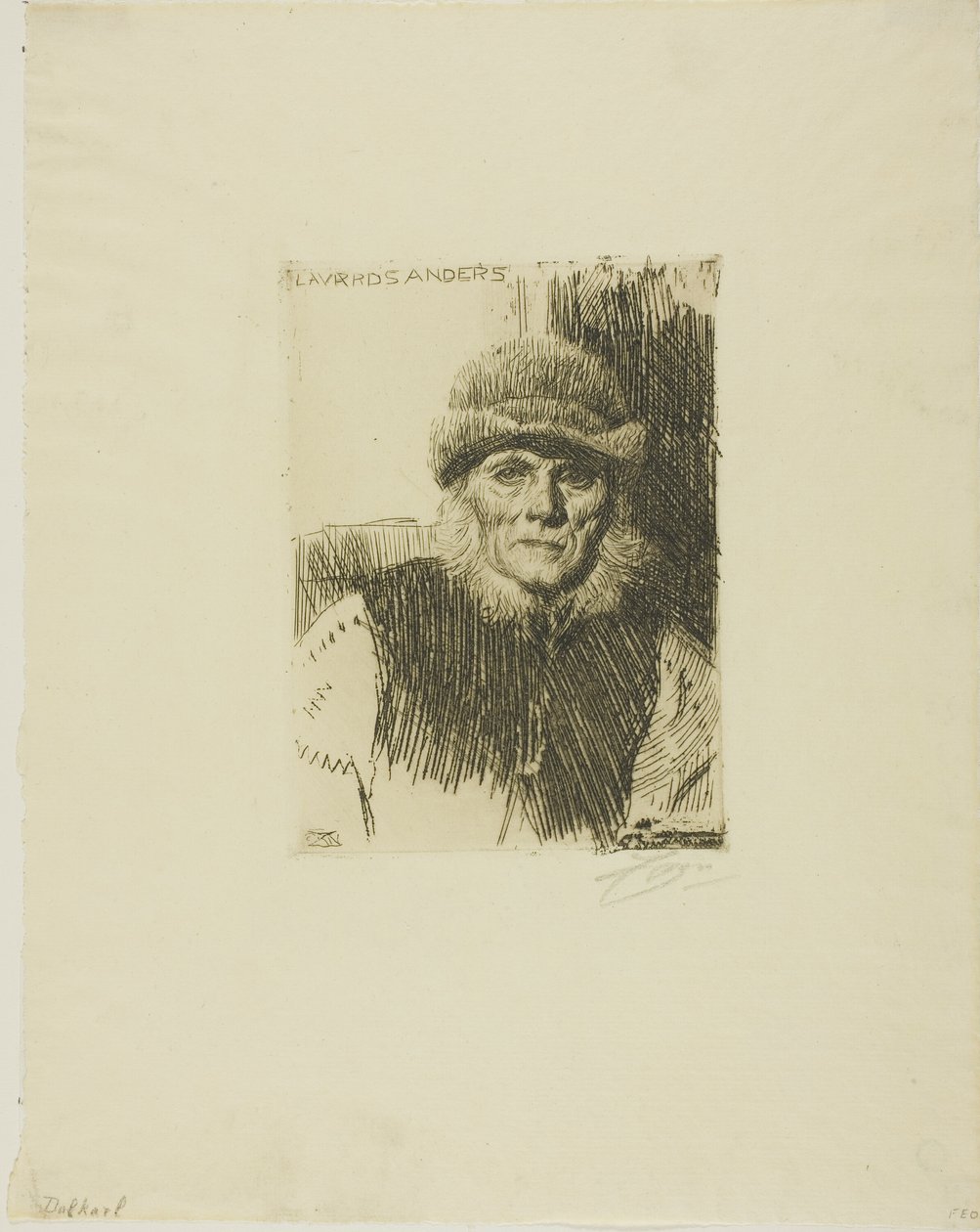 Contadino di Dalecarlia (Lavards Anders) da Anders Leonard Zorn