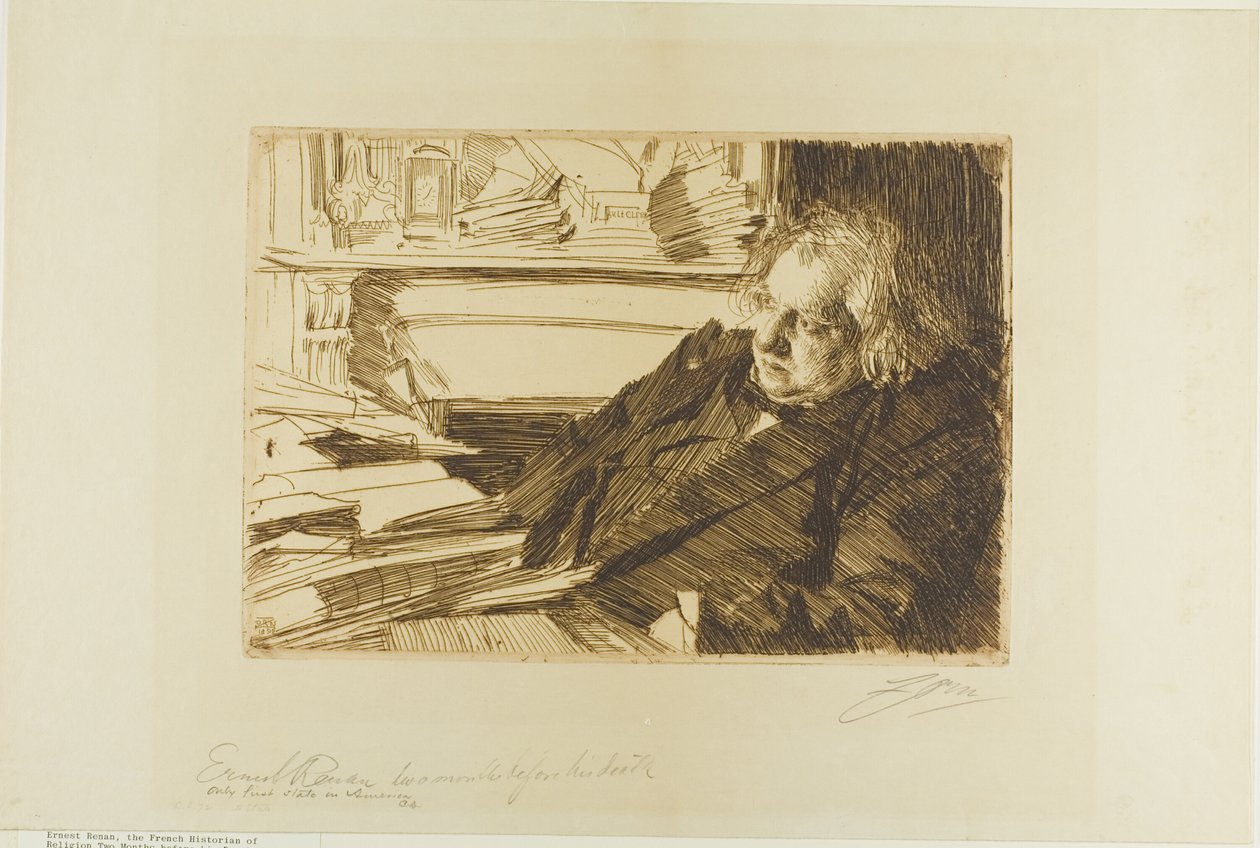 Ernest Renan da Anders Leonard Zorn