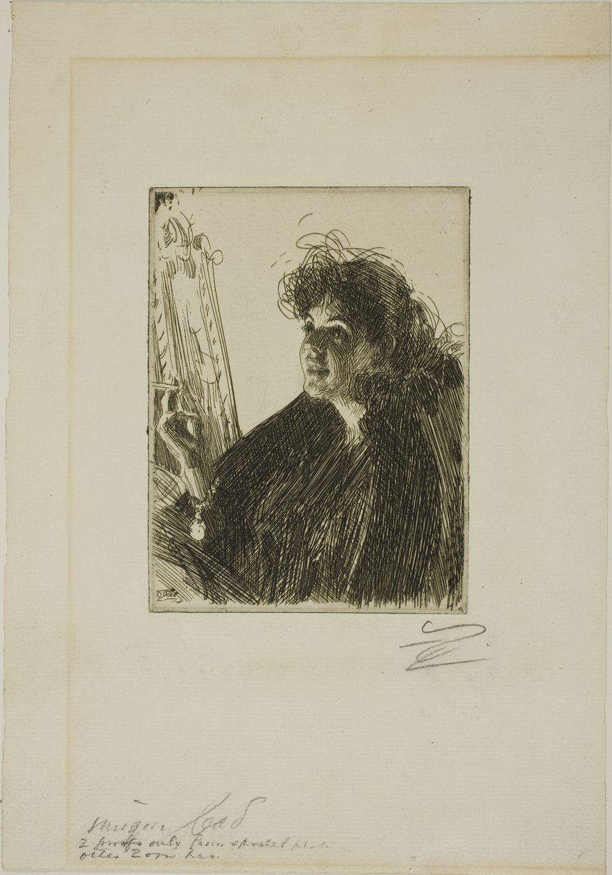 Ragazza con sigaretta I da Anders Leonard Zorn