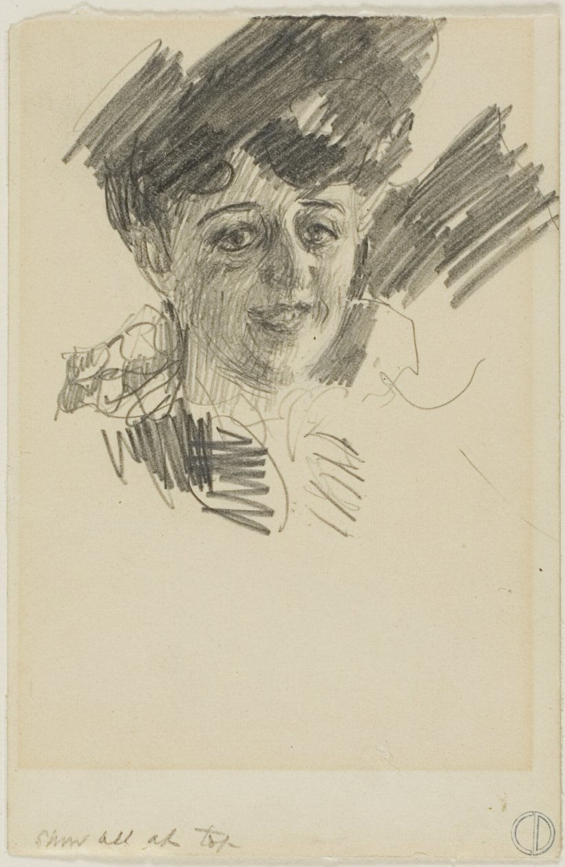 Testa di donna da Anders Zorn