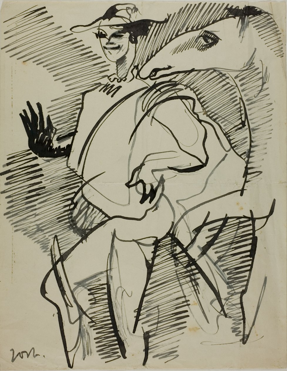 Uomo con cavallo da Anders Zorn