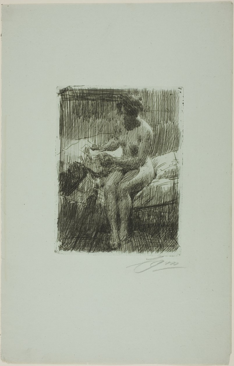 Modello che legge da Anders Leonard Zorn