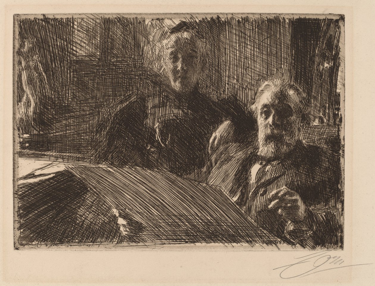 Il signore e la signora Furstenburg da Anders Leonard Zorn