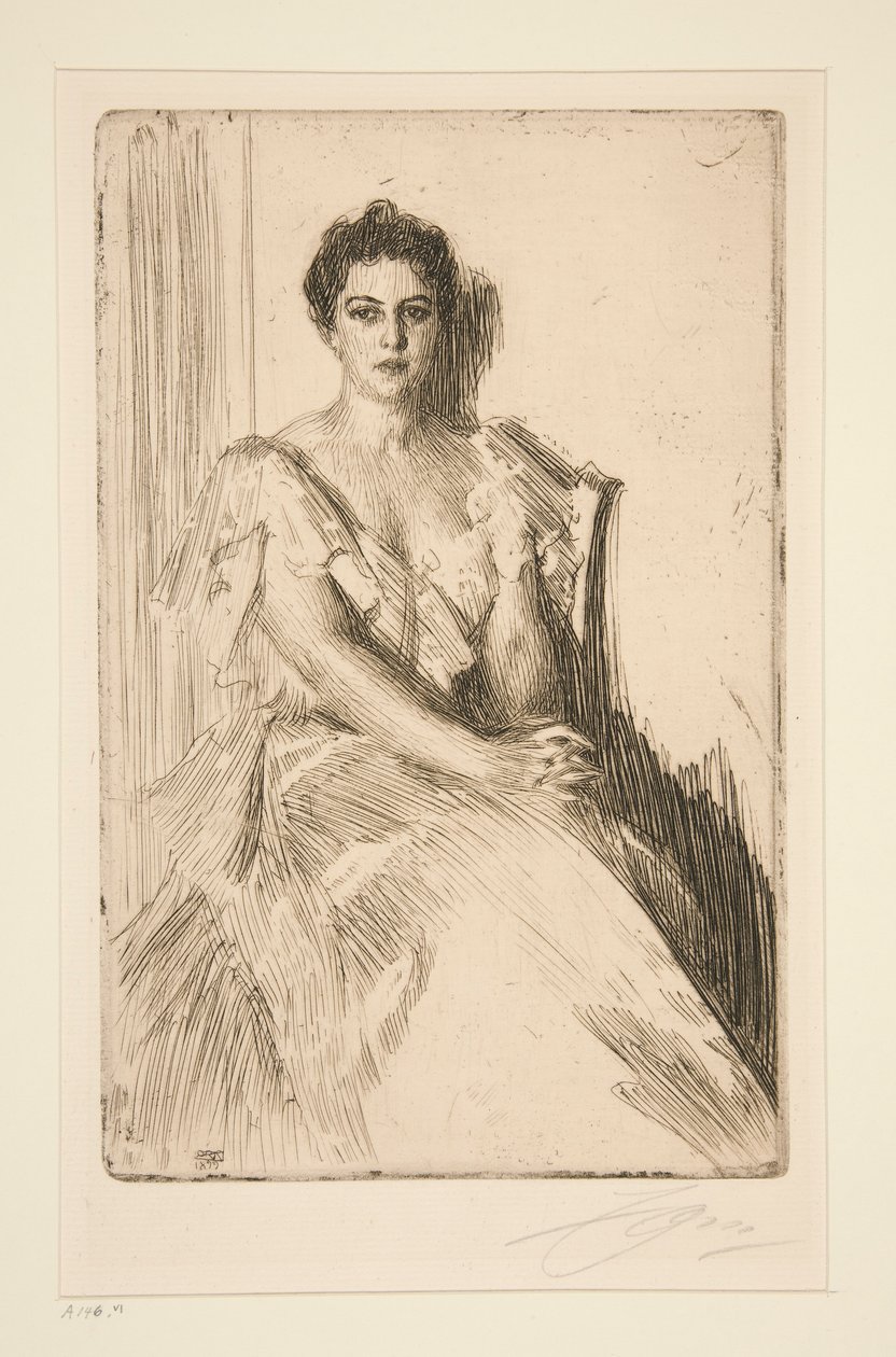 Mrs. Grover Cleveland II da Anders Leonard Zorn