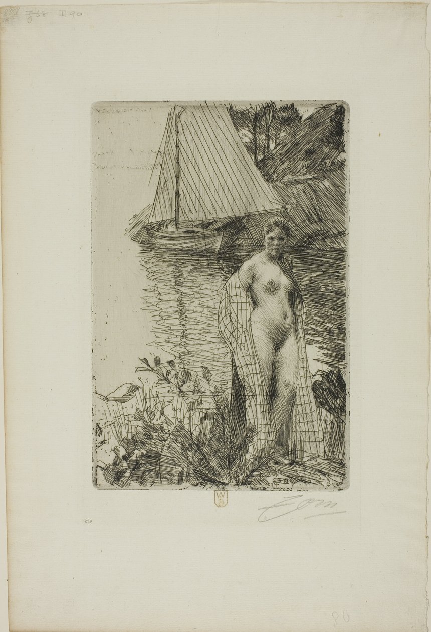 Il Mio Modello e la Mia Barca da Anders Leonard Zorn