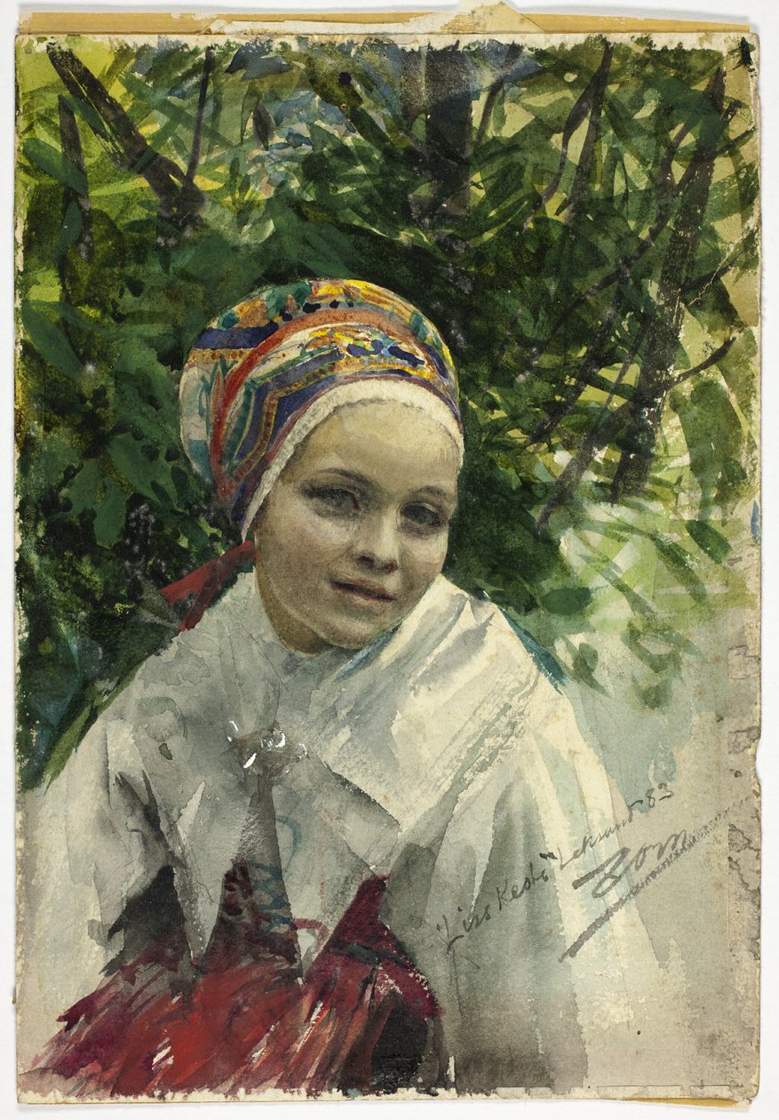 Ritratto di una ragazza da Anders Leonard Zorn