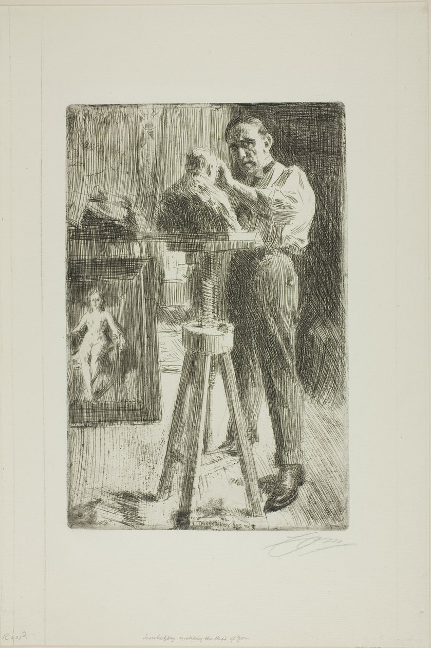 Principe Paul Troubetzkoy I (Intera figura) da Anders Leonard Zorn