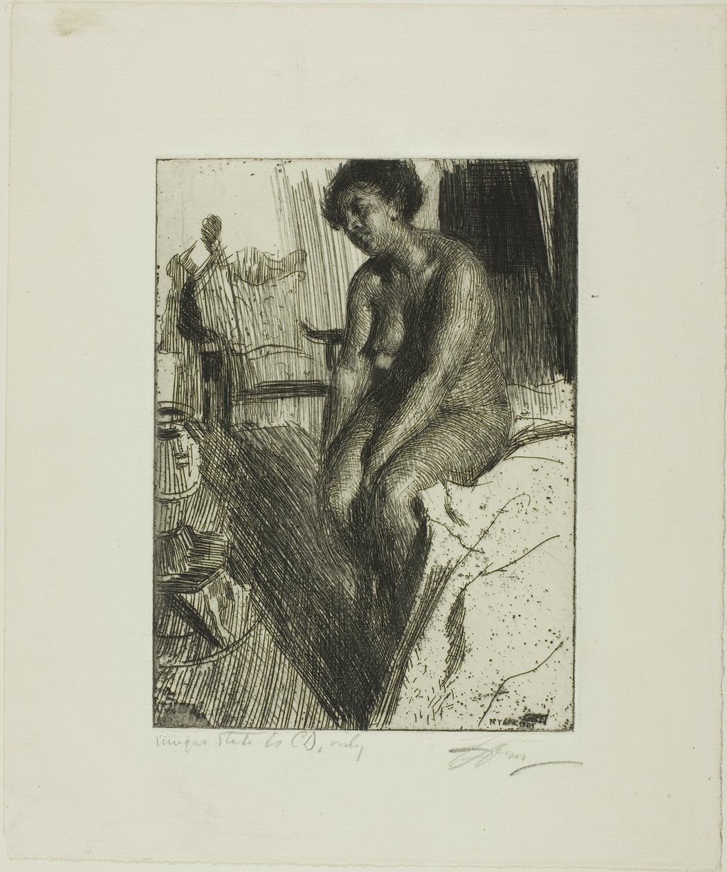 Seduto nero da Anders Leonard Zorn