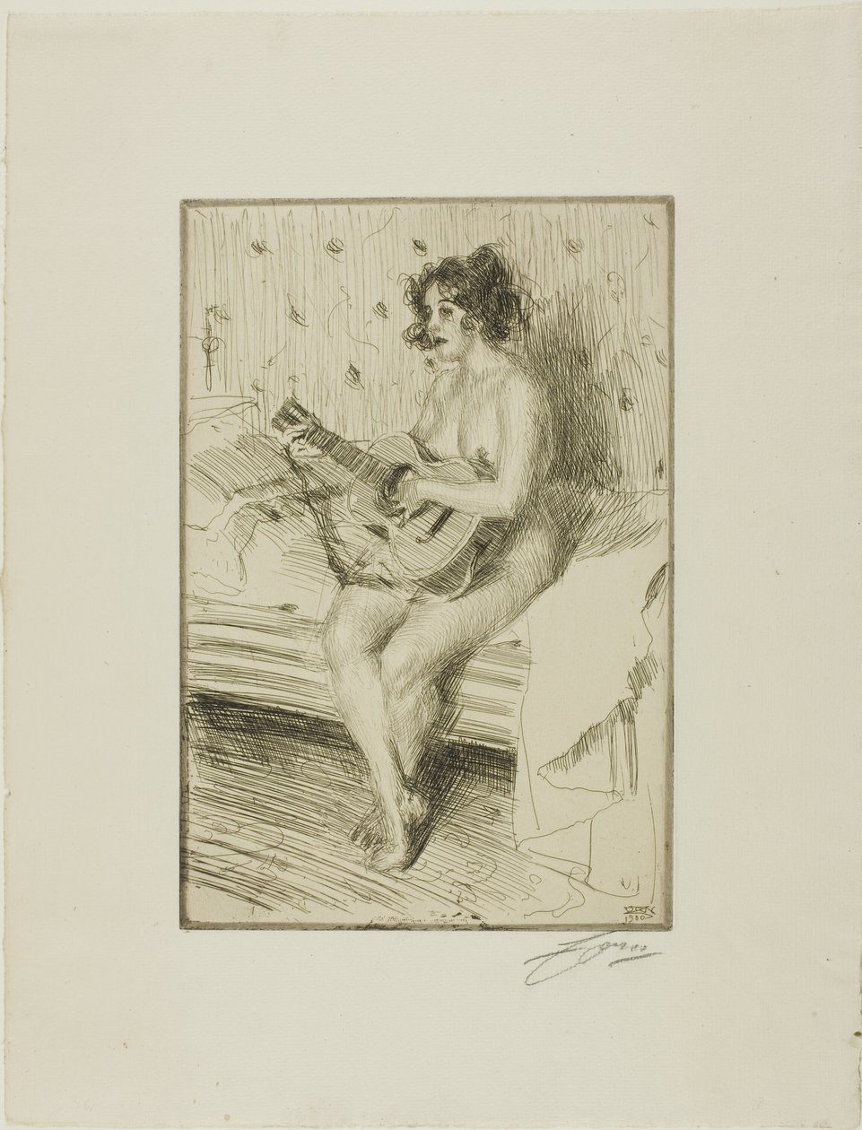 Il Suonatore di Chitarra da Anders Leonard Zorn