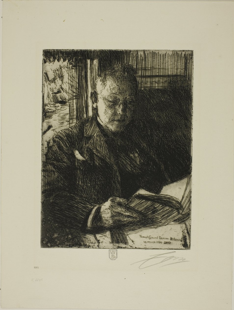 Compagno di viaggio (Sig. Ch. Deering) da Anders Leonard Zorn