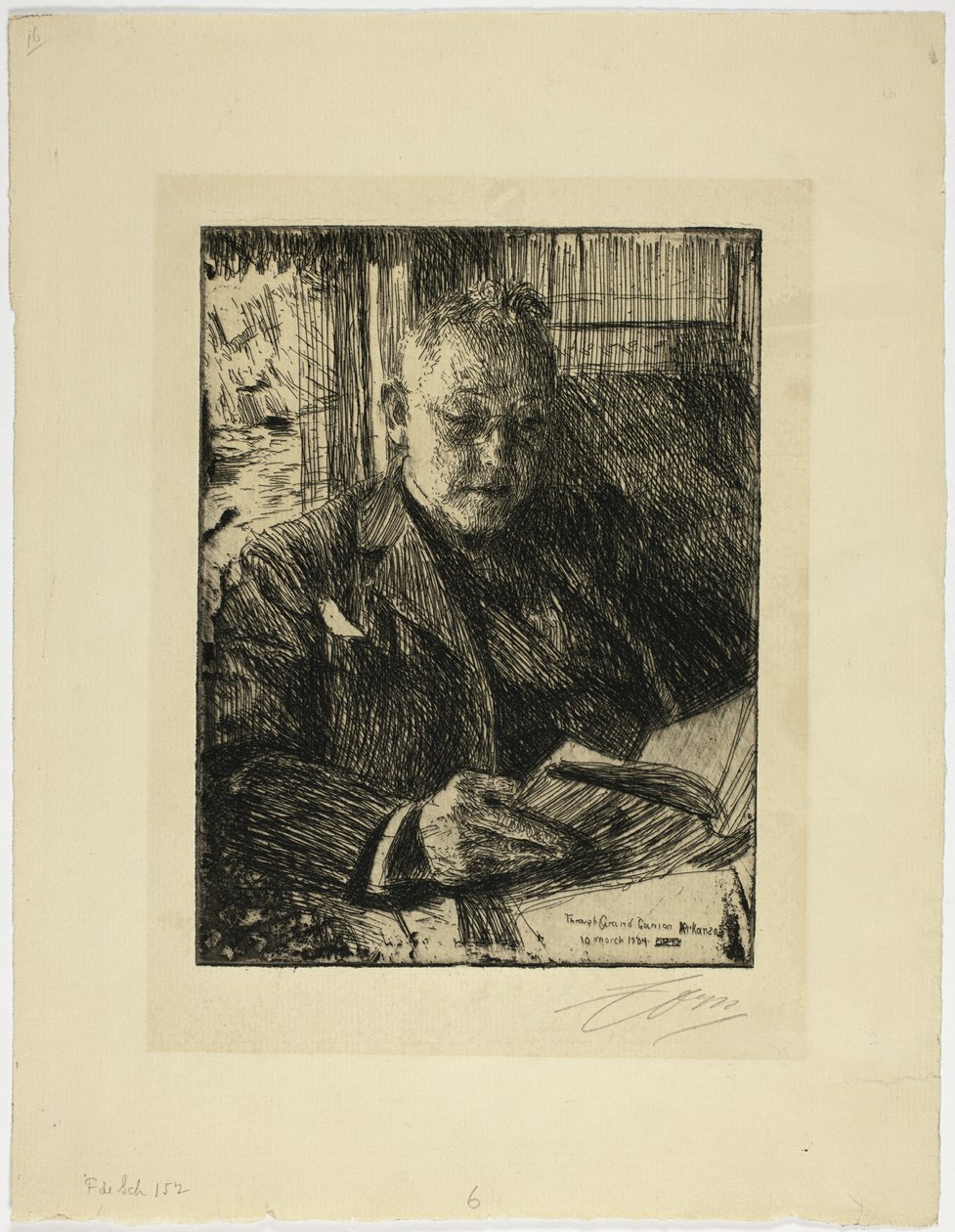 Compagno di viaggio (Sig. Ch. Deering) da Anders Leonard Zorn