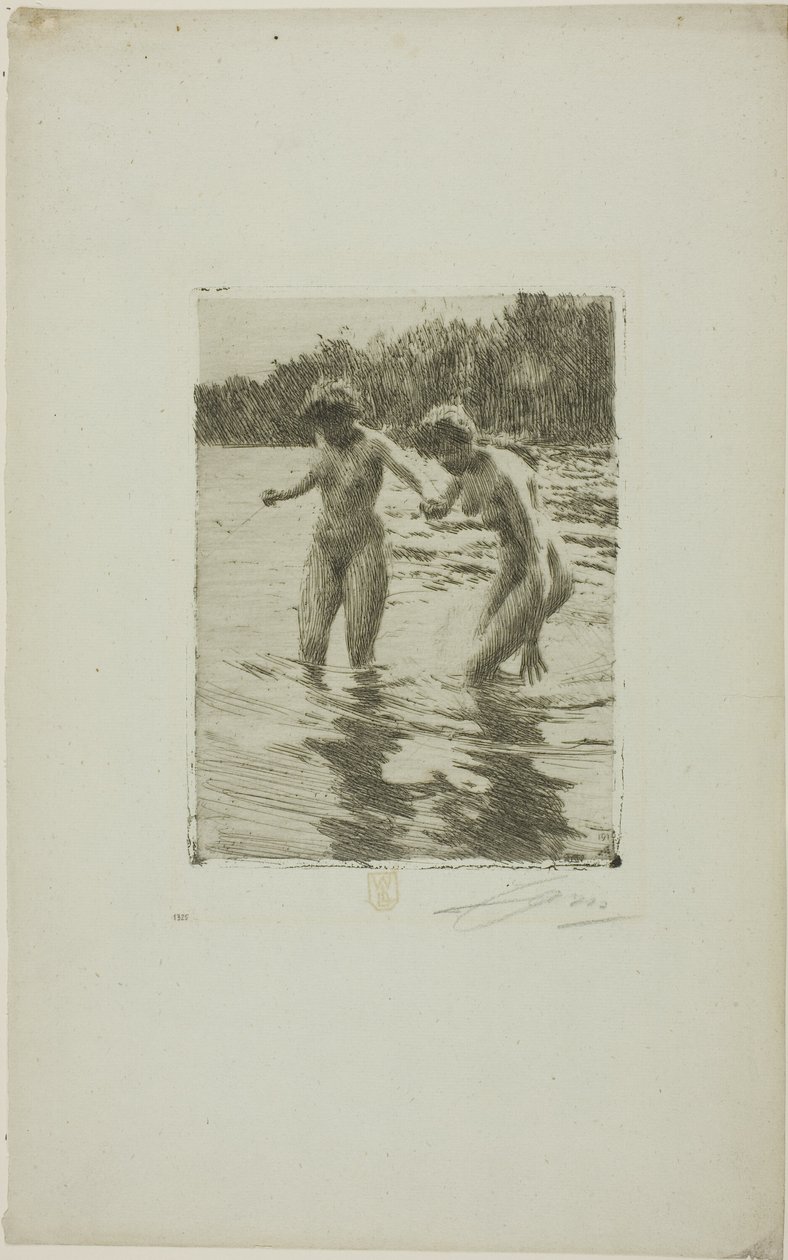 Due bagnanti da Anders Leonard Zorn