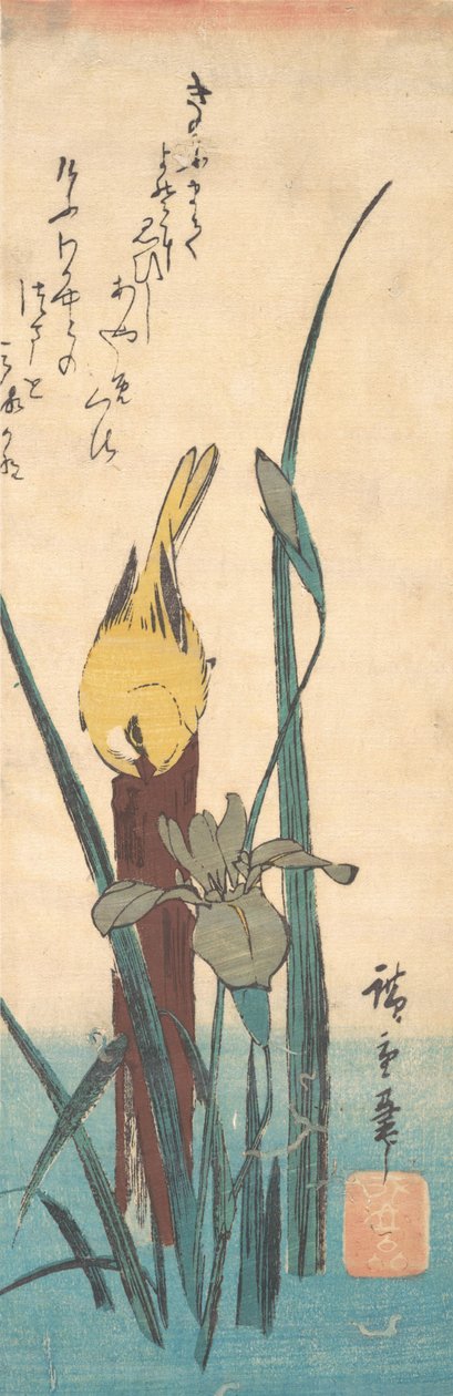 Uccello e Iris da Ando Hiroshige