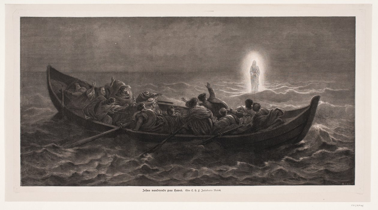 Gesù cammina sul mare da André Bork