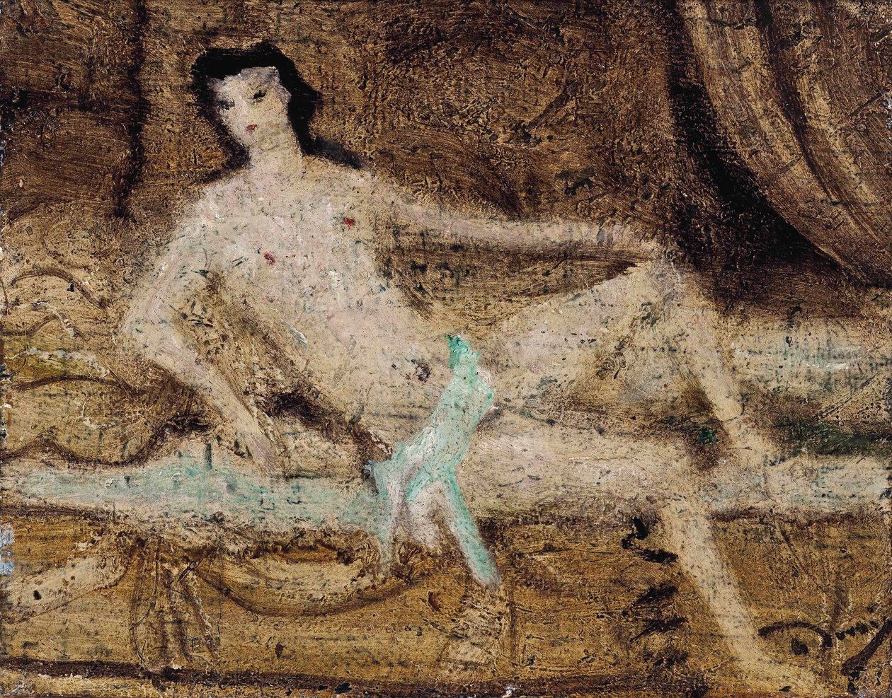 Nudo sdraiato su un divano da Andre Derain