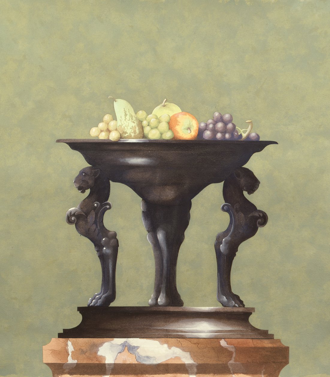 Vaso di bronzo con frutta da Andras Kaldor