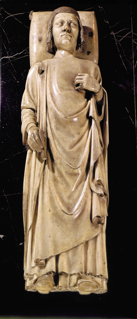 Effigie di Carlo V (1338-80) il Saggio, c.1364 (marmo) da Andre Beauneveu