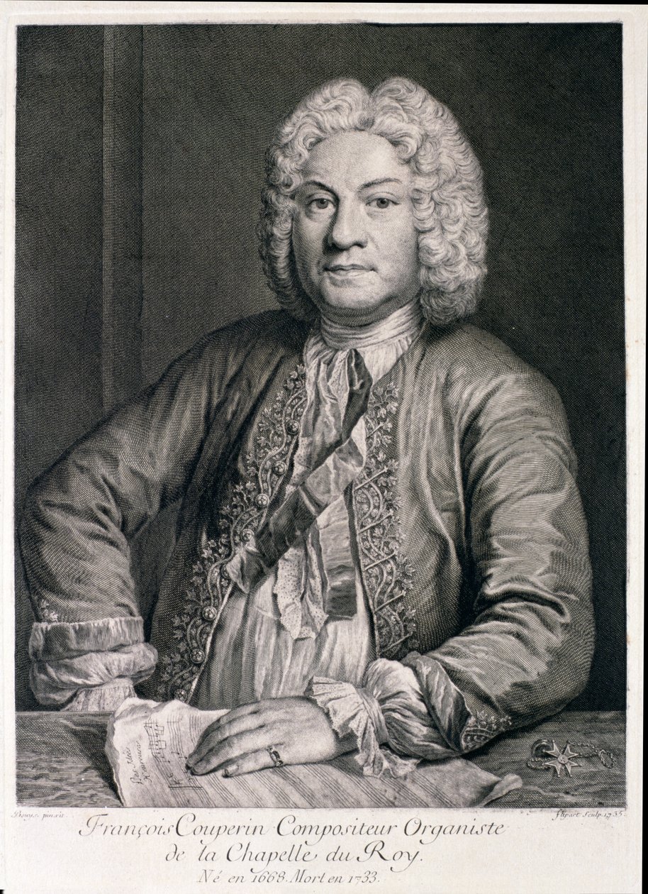 Francois Couperin (1668-1733) inciso da Flipart da Andre Bouys