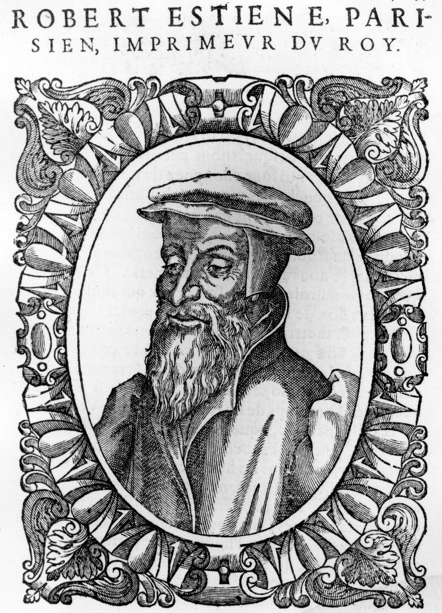 Ritratto di Robert Estienne da Andre Thevet