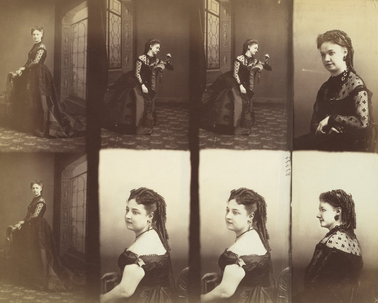 Amélie ed Elise Gitteri, 1866 da Andre Adolphe Eugene Disderi