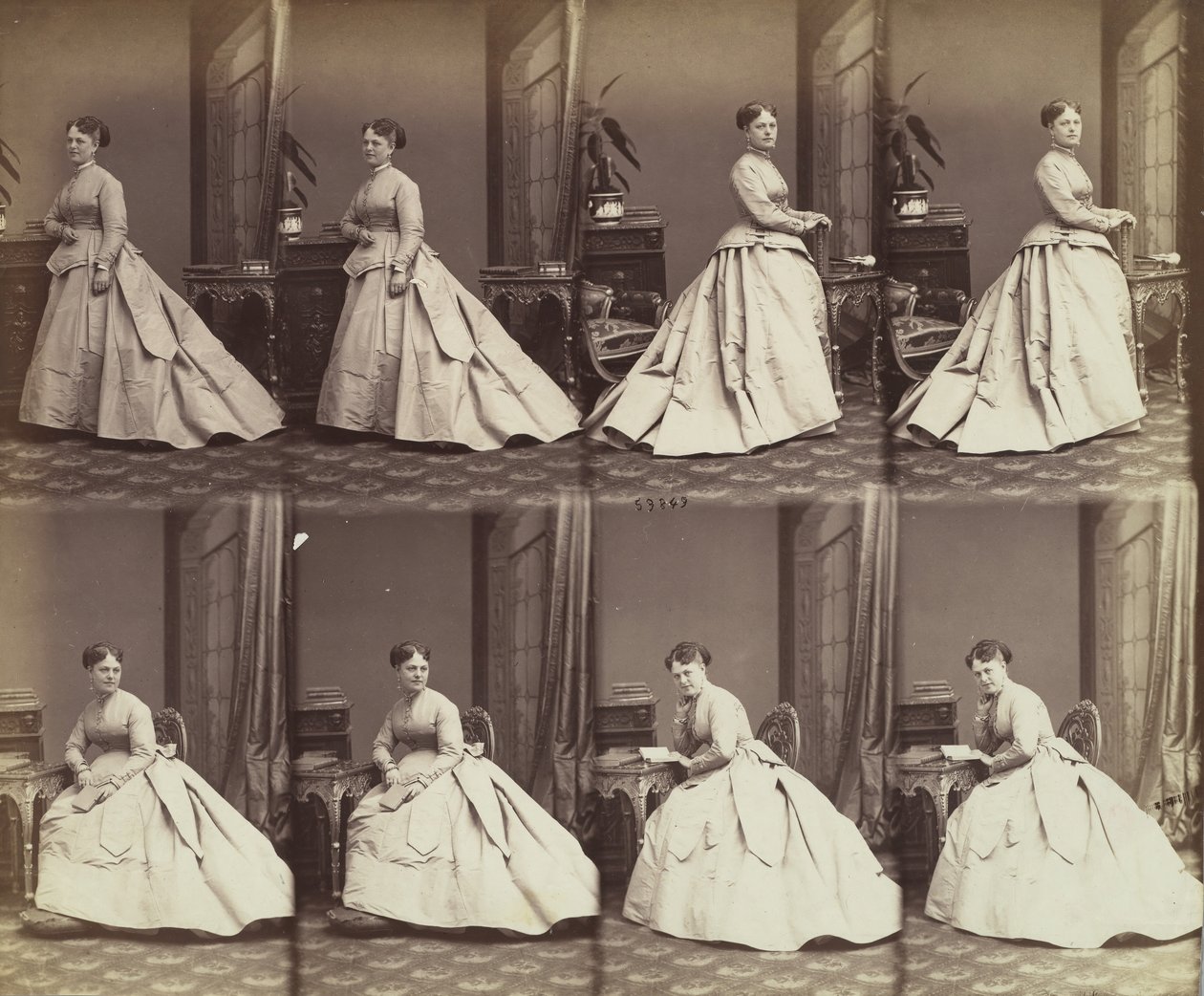 Ester e Davide, 1866 da Andre Adolphe Eugene Disderi