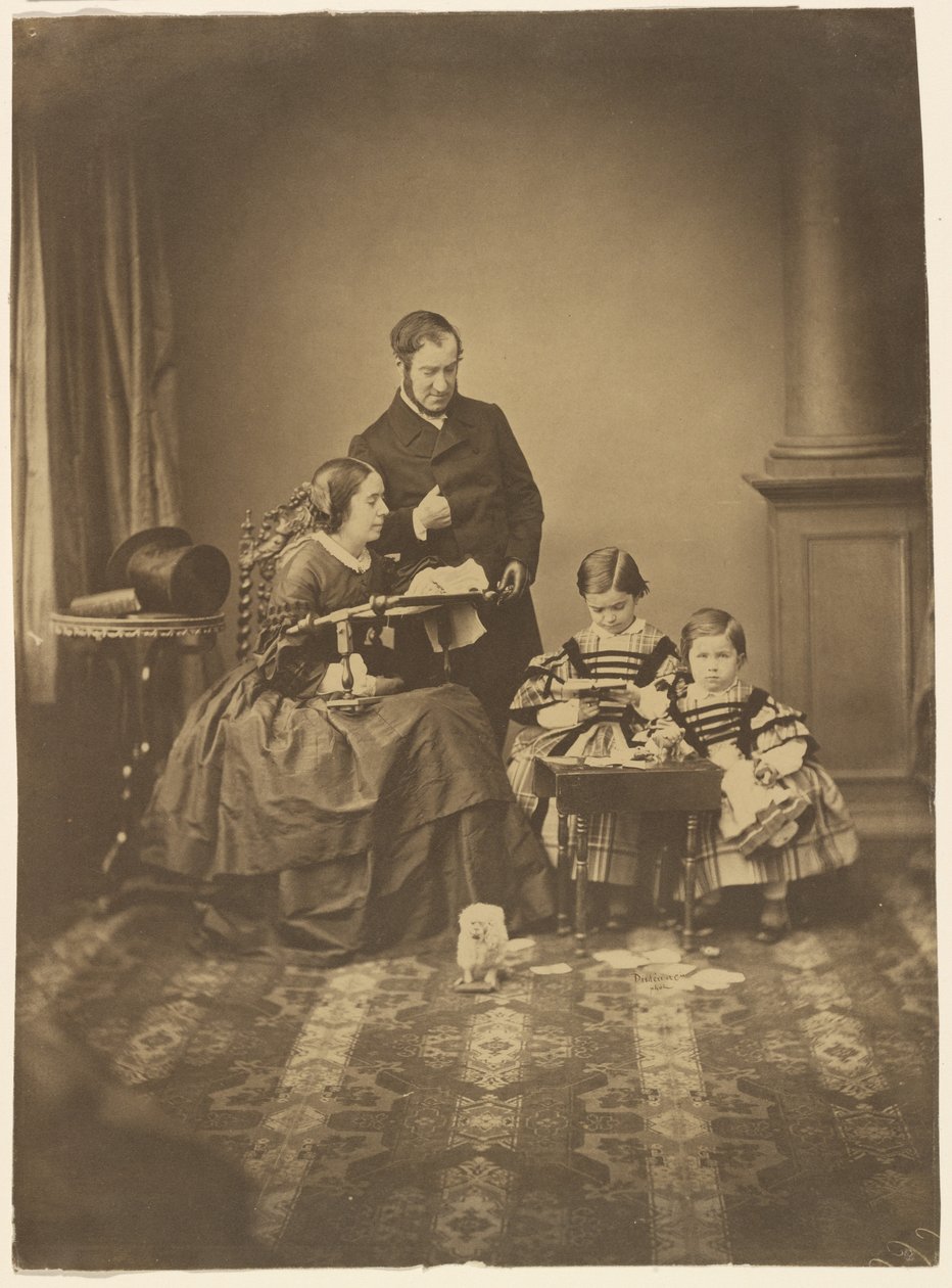 [Ritratto di famiglia] da Andre Adolphe Eugene Disderi