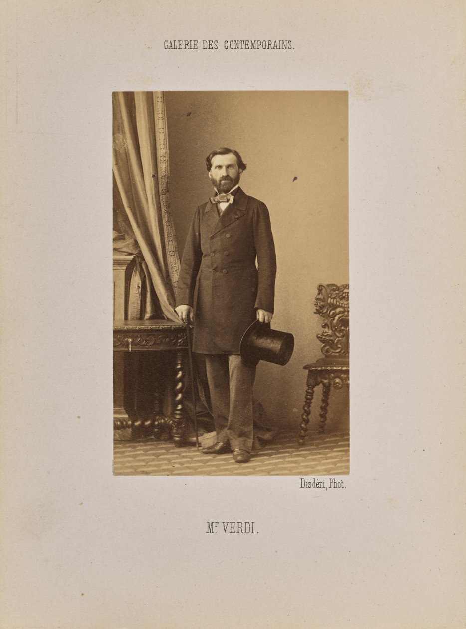 Signor Verdi da Andre Adolphe Eugene Disderi
