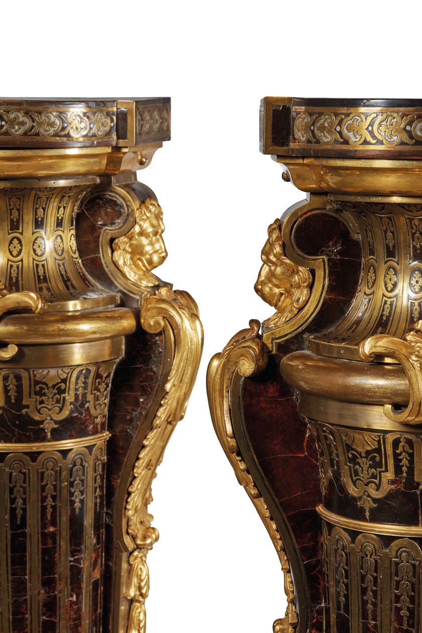 Coppia di plinti Luigi XIV da Andre Charles Boulle