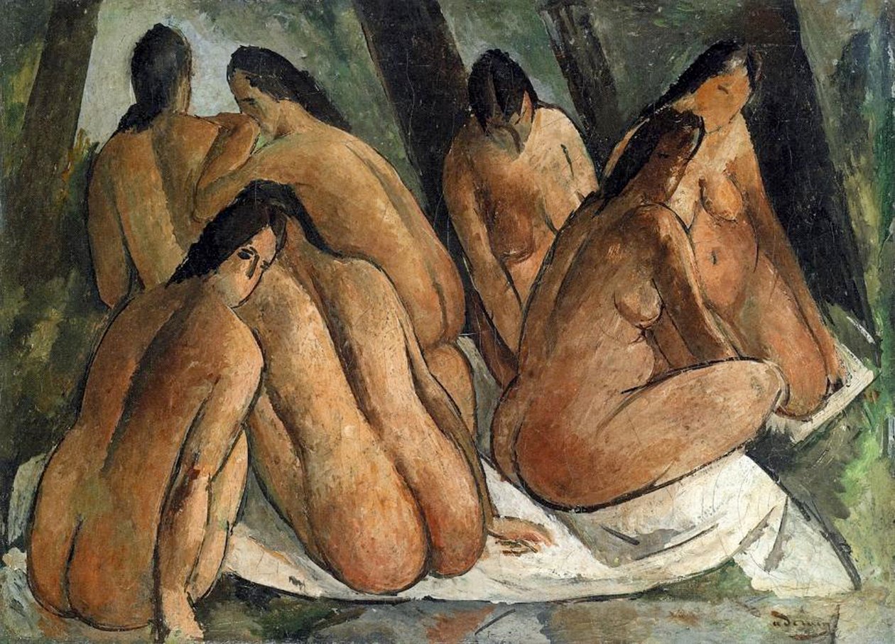 Bagnanti, 1908-09 circa (olio su tela) da Andre Derain