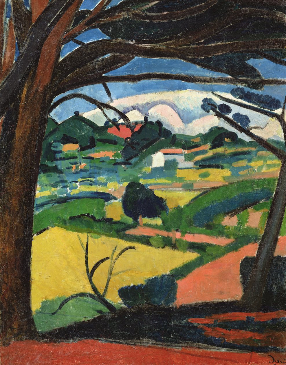 Paysage Provencal (olio su tela) da Andre Derain