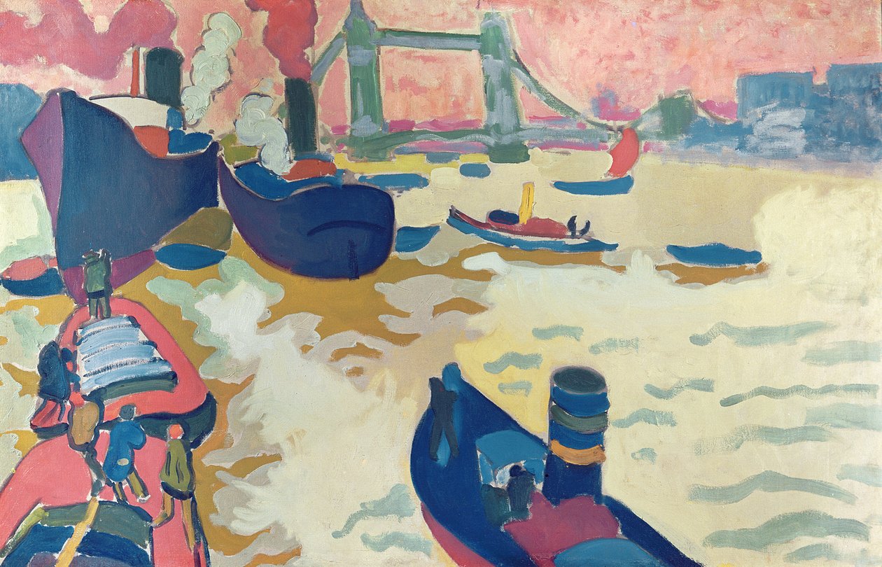 Rimorchiatori o barche sul Tamigi da Andre Derain