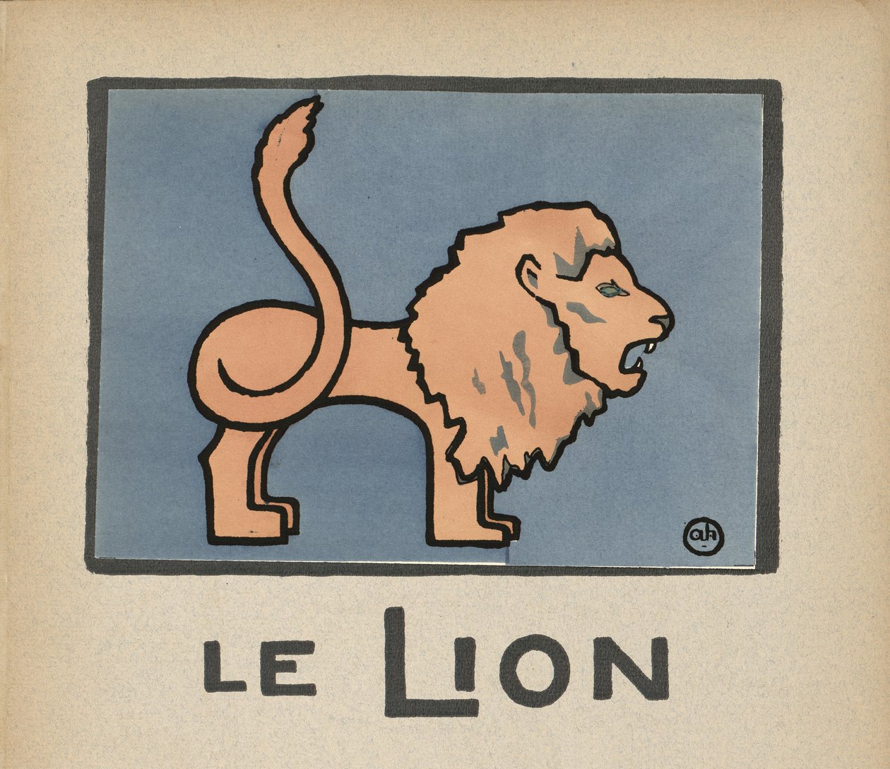 Leone, illustrazione per bambini di un leone da Andre Helle