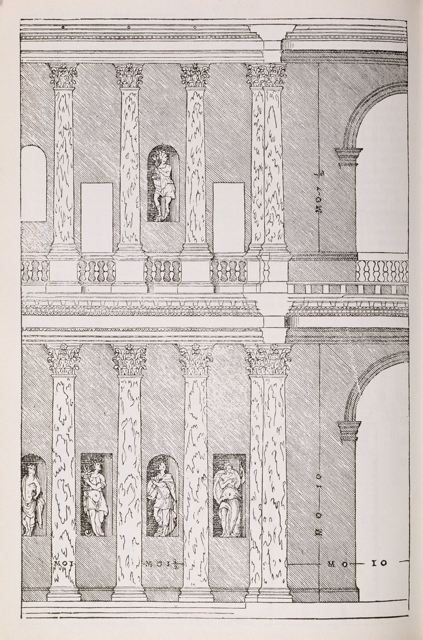 Piazza Romana, illustrazione da una copia facsimile di 