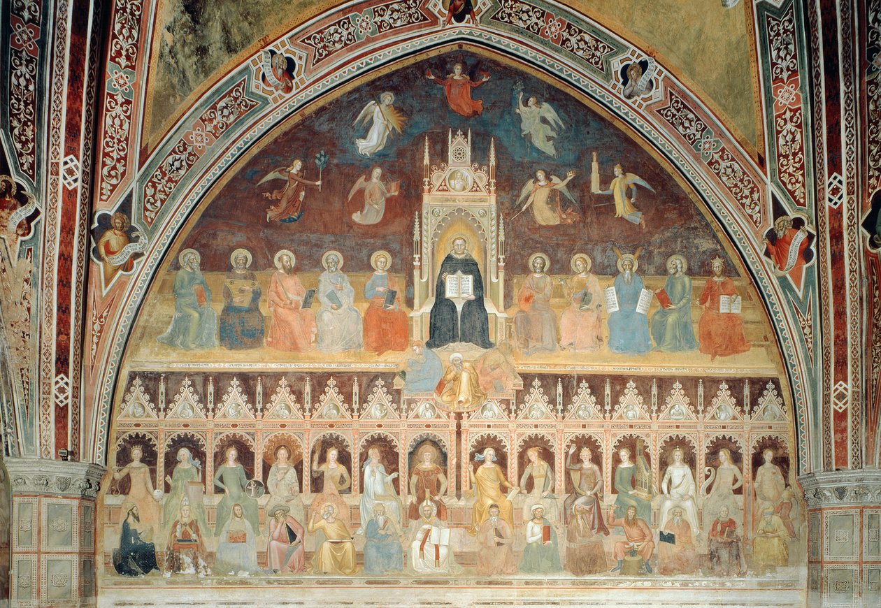 Il trionfo della dottrina cattolica, personificato in San Tommaso d